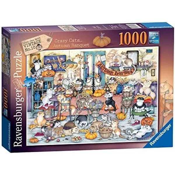 Ravensburger puzzle - Jesenja zurka mačaka - 1.000 delova