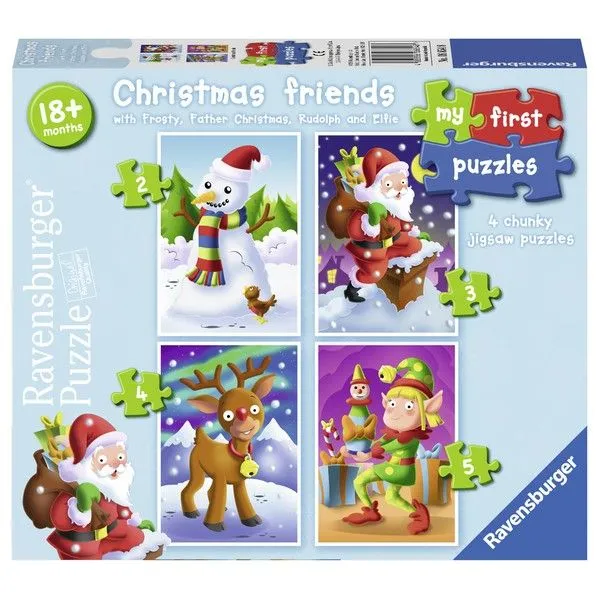 Ravensburger puzzle - Moje prve puzzle - Božićna tema 4u1