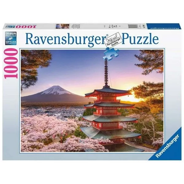 Ravensburger puzzle – Planina Fudži i cvet višnje - 1000 delova