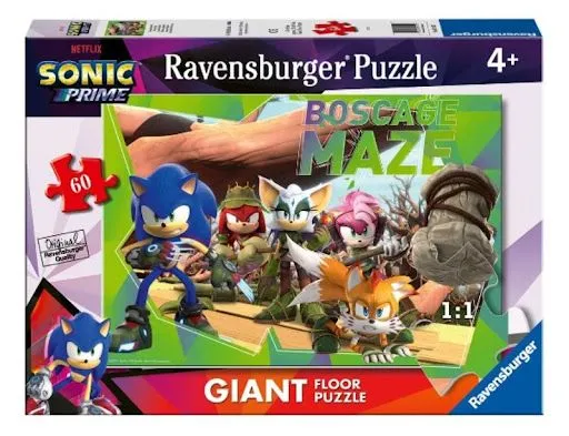 Ravensburger puzzle - Podna puzla Sonic - 60 delova