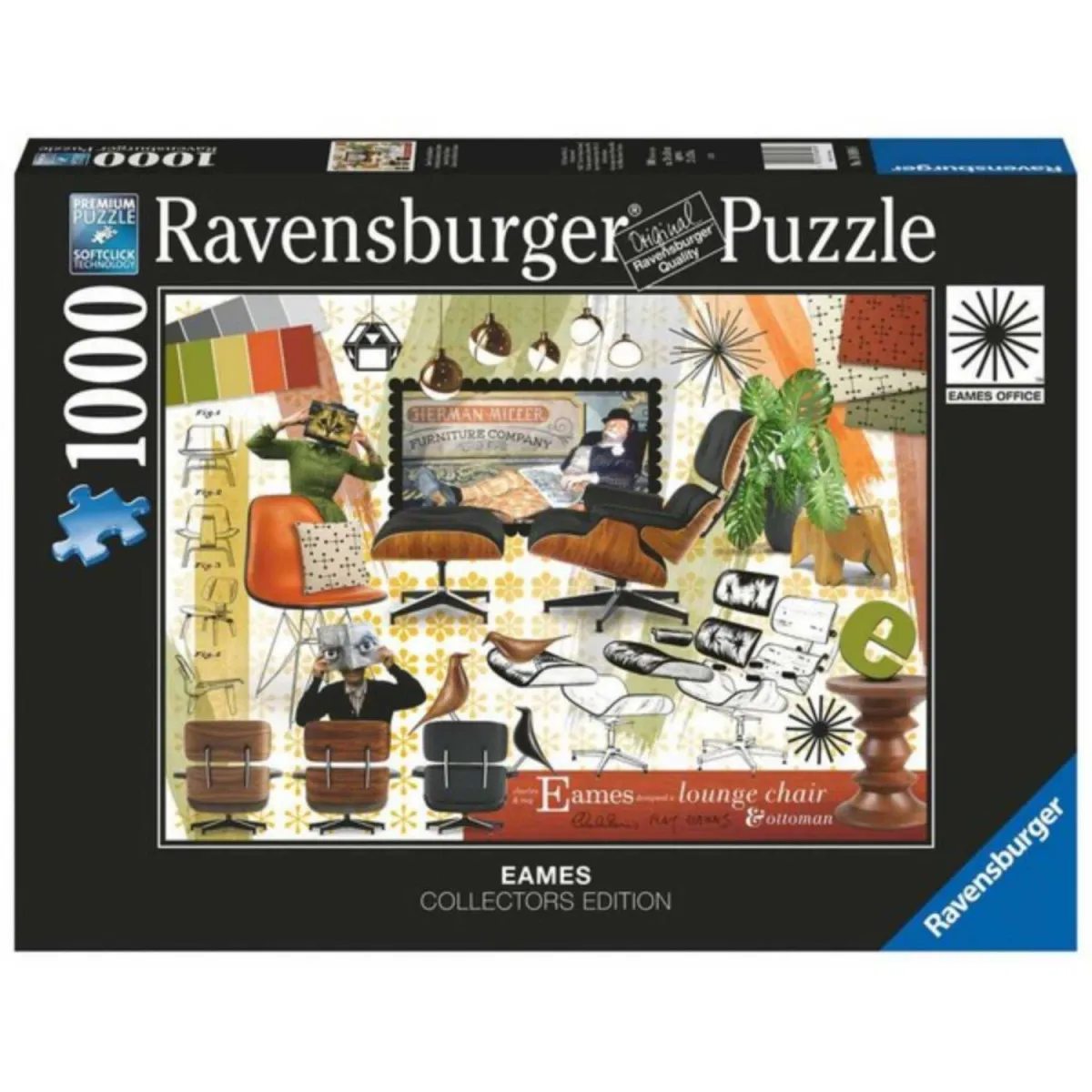 Ravensburger puzzle (slagalice) - Eames Design Classics 1000 delova