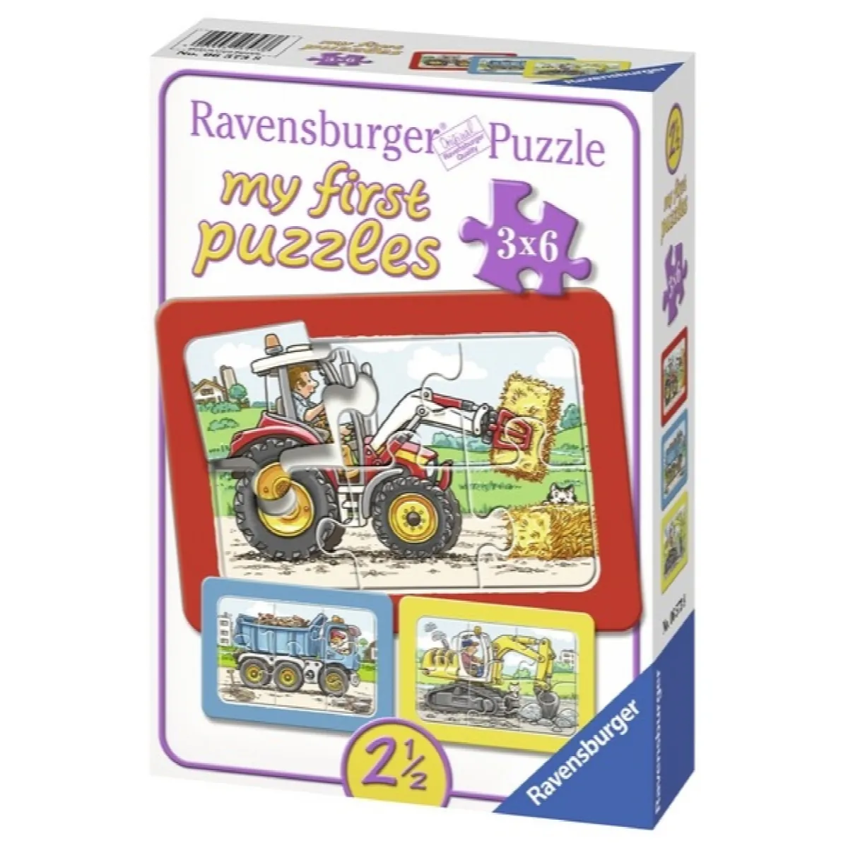 Ravensburger puzzle (slagalice) - Moje prve puzzle/ 3 u 1/ mašine