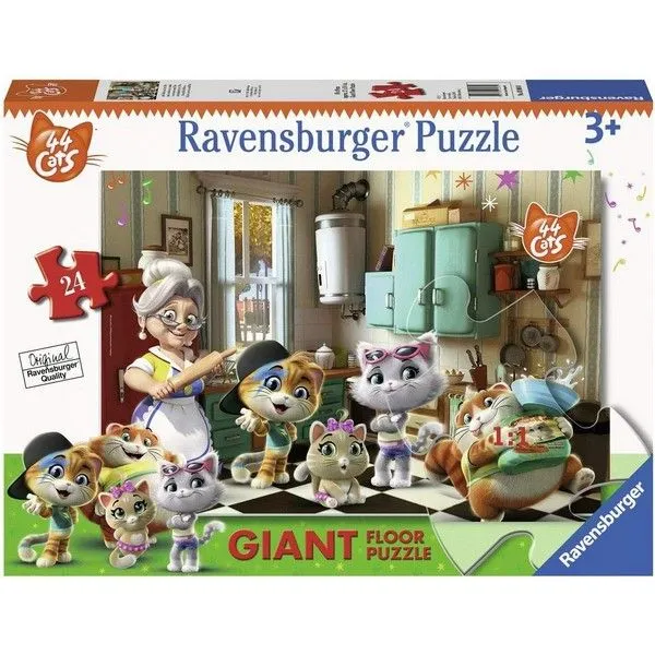Ravensburger puzzle - Velika podna puzla Cats - 24 dela