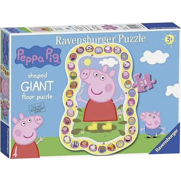 Ravensburger puzzle - Velika podna puzzla Pepa prase - 24 dela