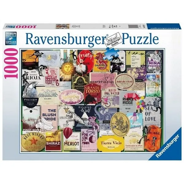 Ravensburger puzzle - Vinske etikete- 1000 delova