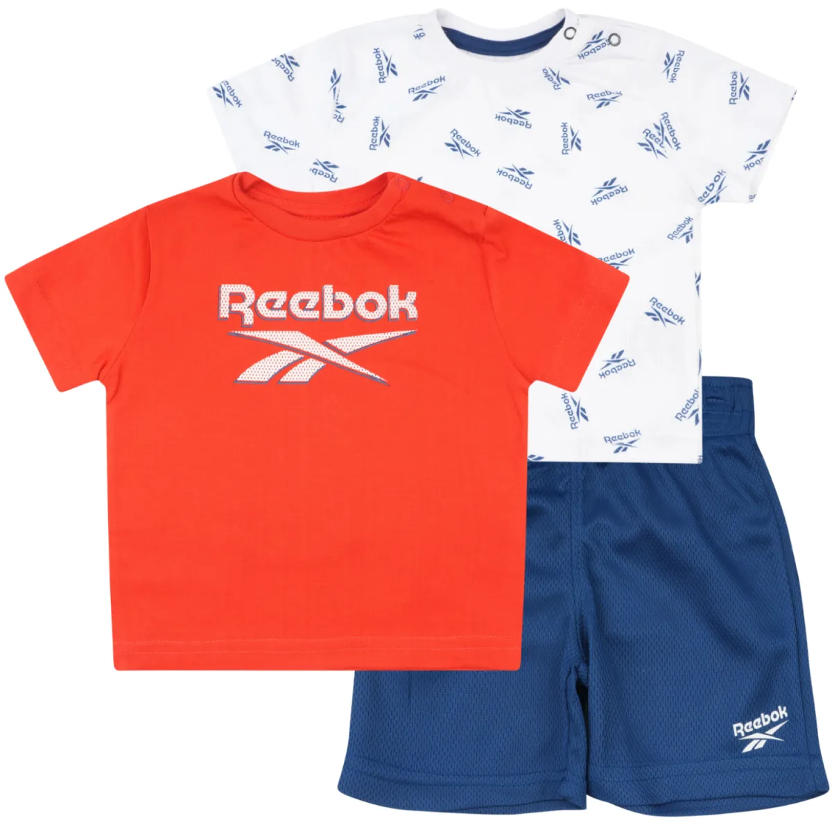 REEBOK set tri dela za bebe dečake, crveno belo plavi