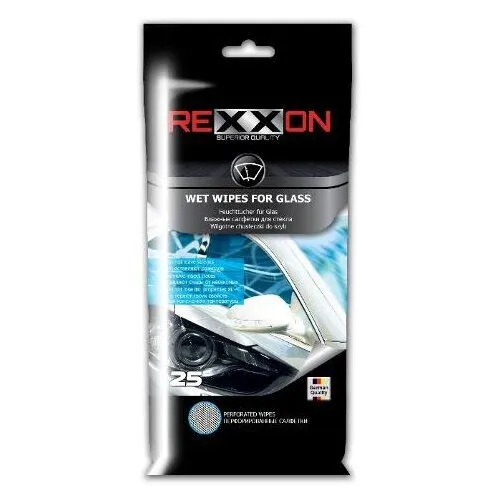 Rexxon vlažne maramice za staklo 25pcs