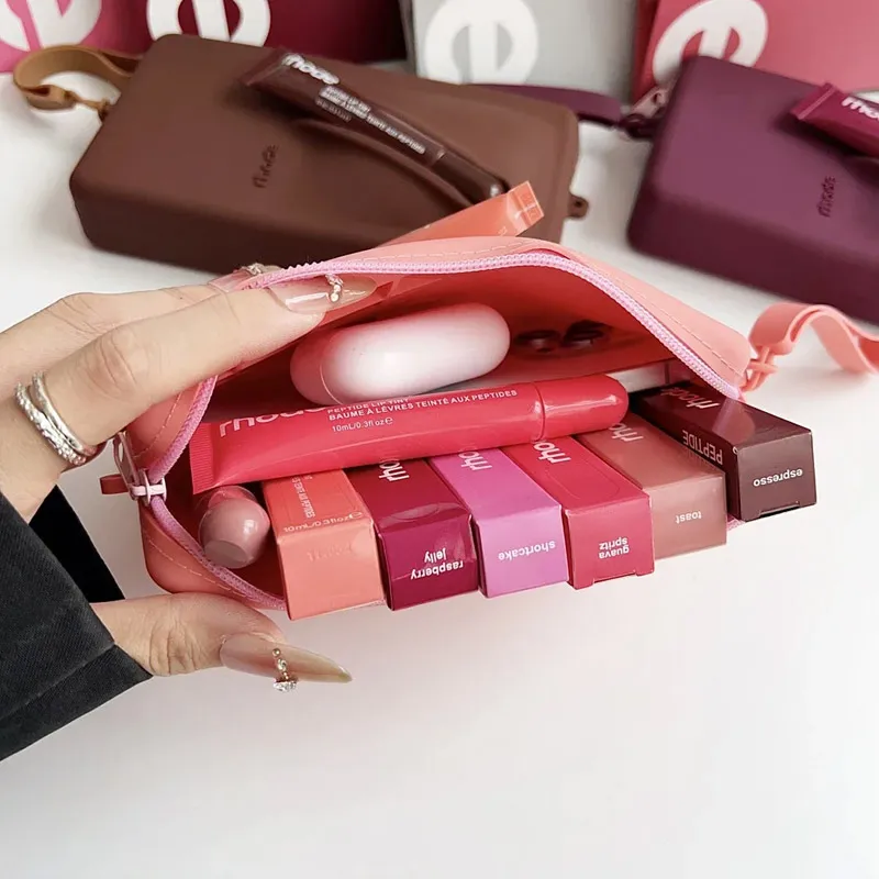 Rhode LIPGLOSS WALLET + LIP TINT peach pit