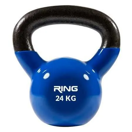 RING Kettlebell 24kg metal vinyl RX DB2174-24 blue