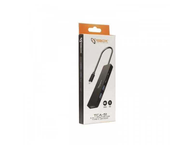 S-BOX S BOX USB HUB Tip-C, 5 u 1 (TCA-51)