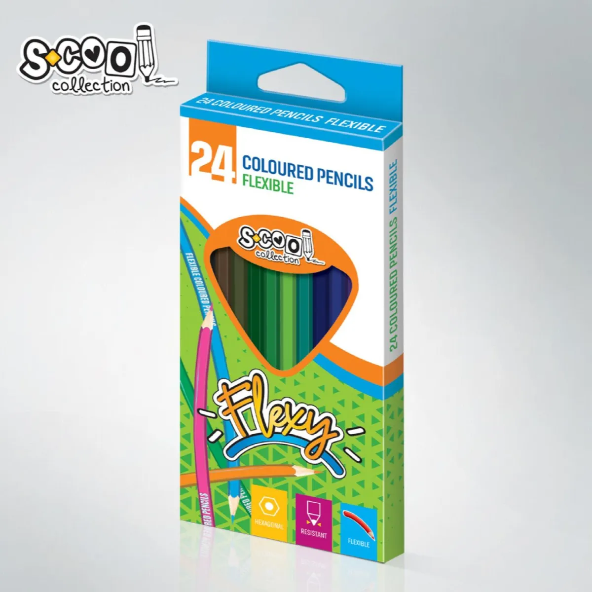 S-COOL Drvene bojice Flexy, set 1/24 sc752