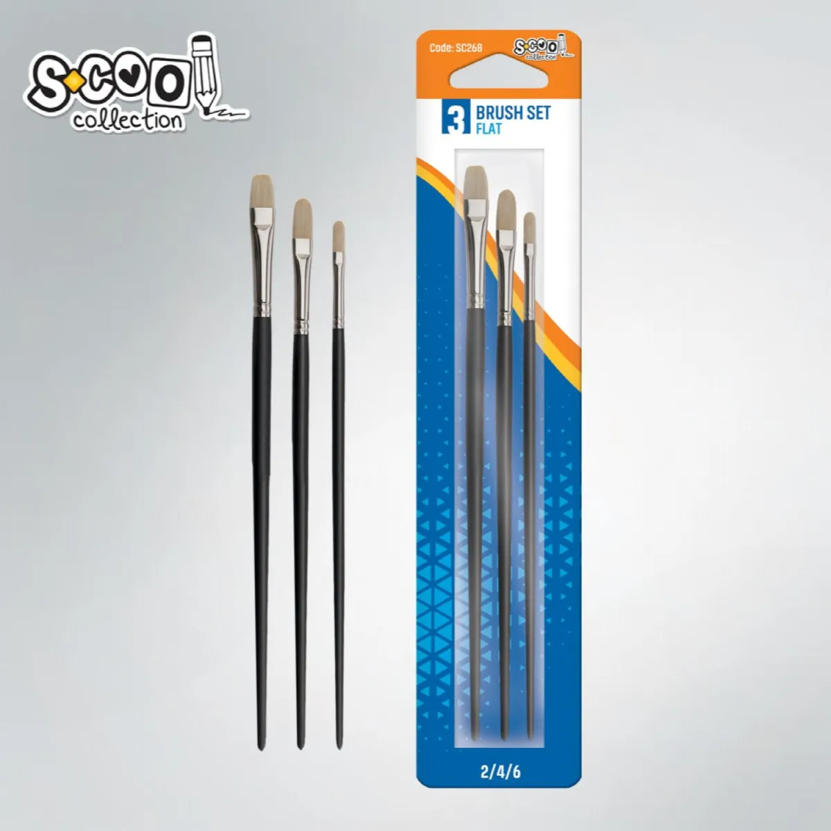 S-COOL Četkice set 2,4,6 sc268