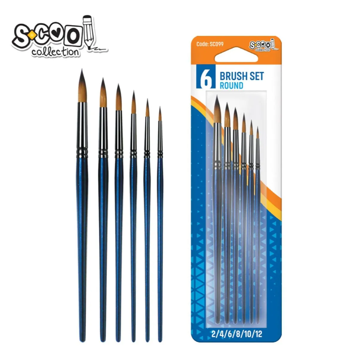 S-COOL Četkice za akvarel, set  sc099