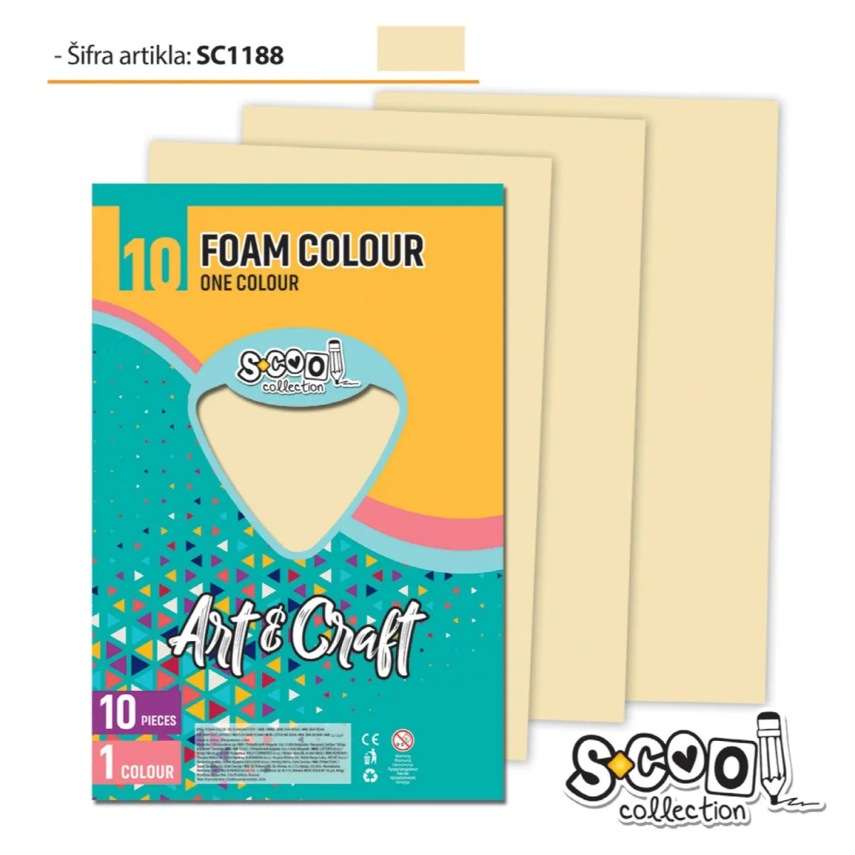 S-COOL Eva pena bež, set 1/10 sc1188