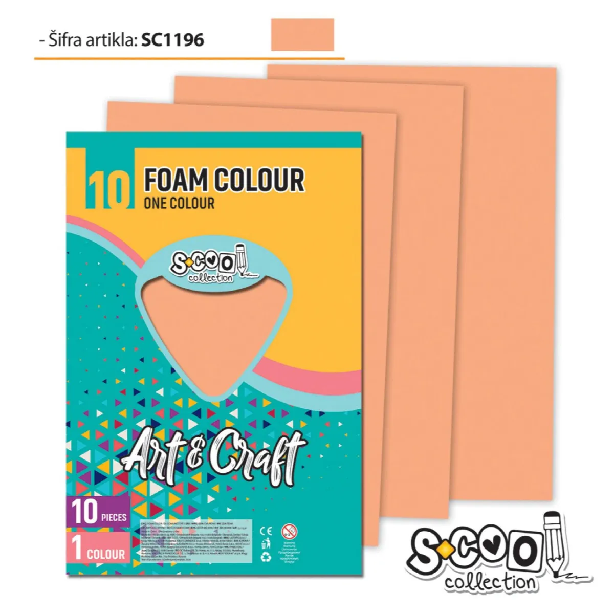 S-COOL Eva pena tirkiz, set 1/10 sc1195
