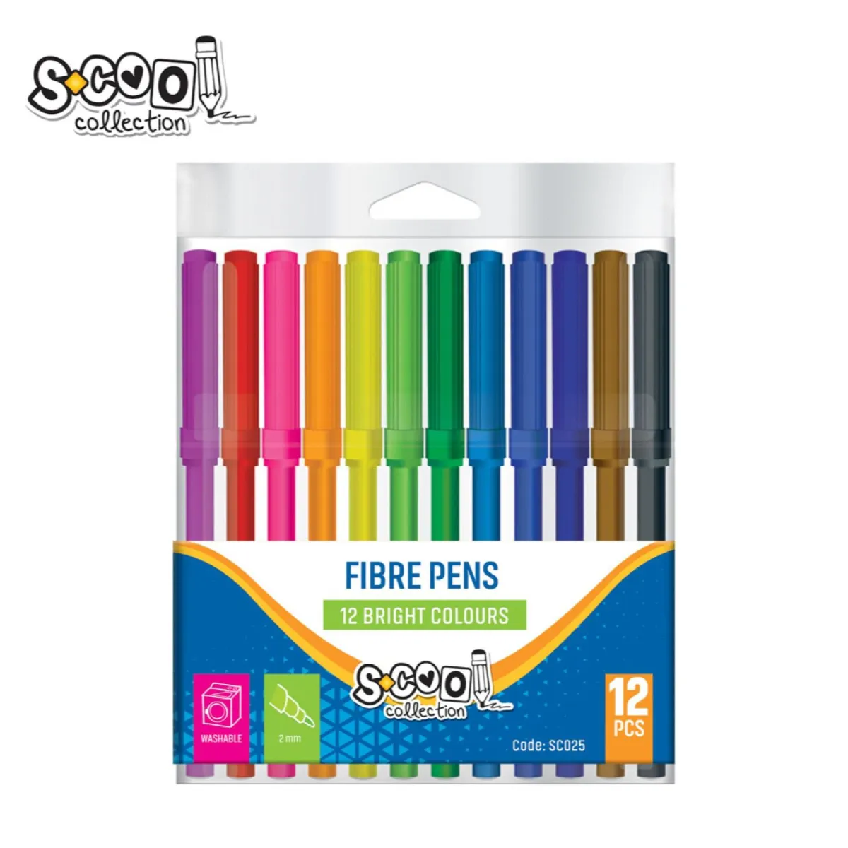S-COOL Flomasteri set 1/12, blister sc025