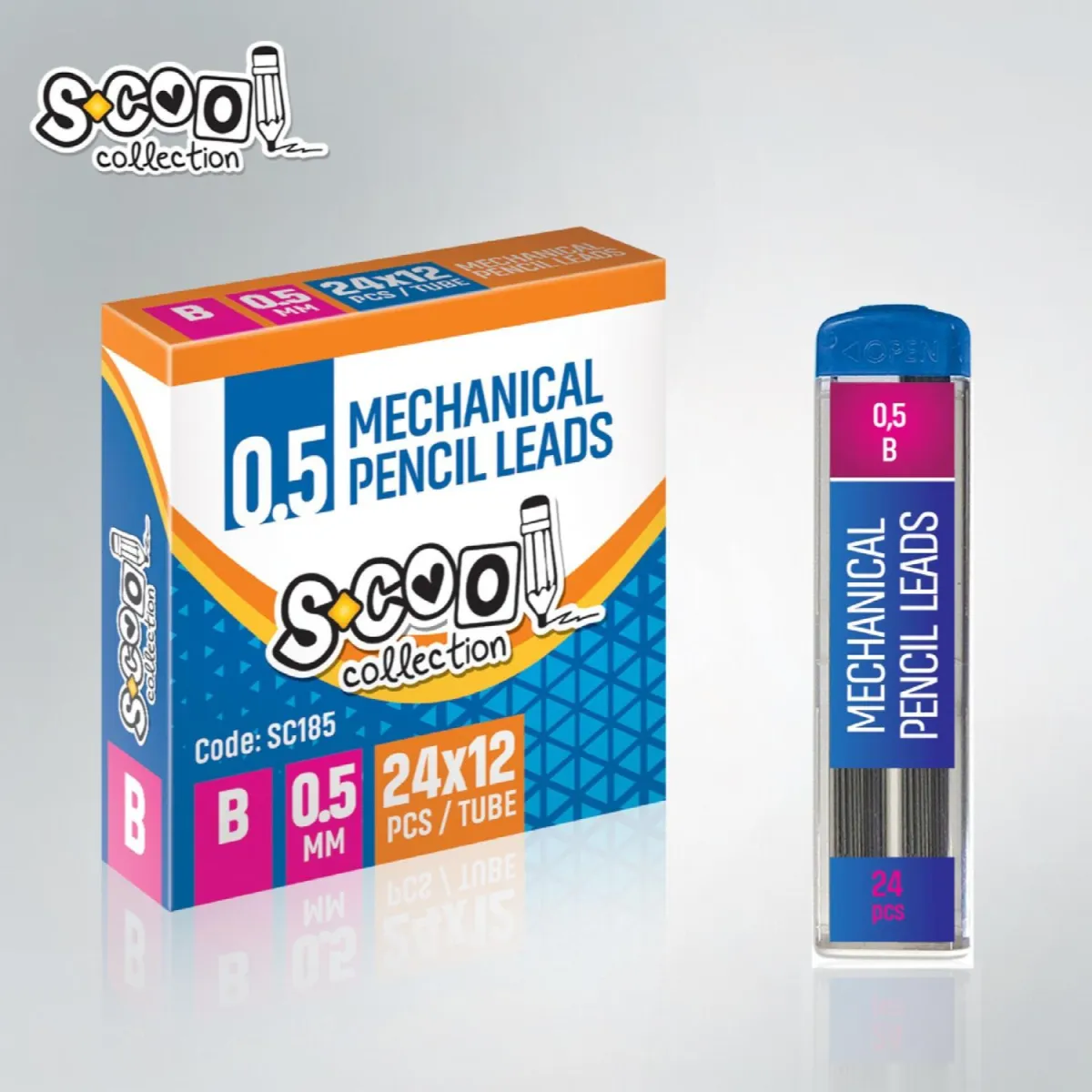 S-COOL Grafitna mina 0.5 B sc185