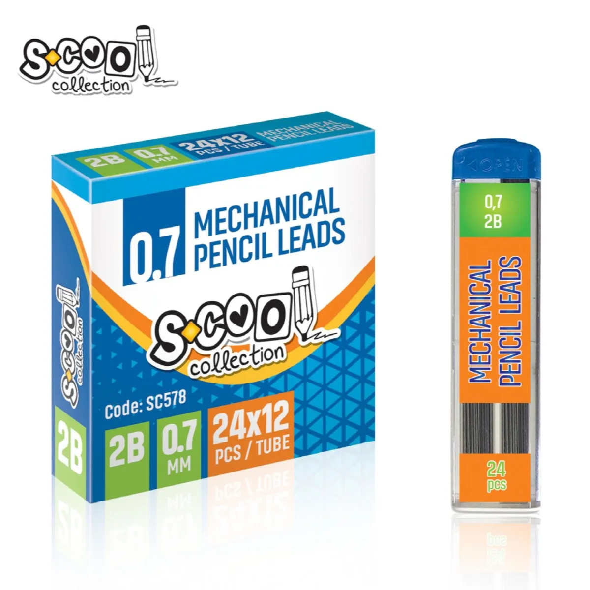 S-COOL Grafitna mina 0.7 2B sc578