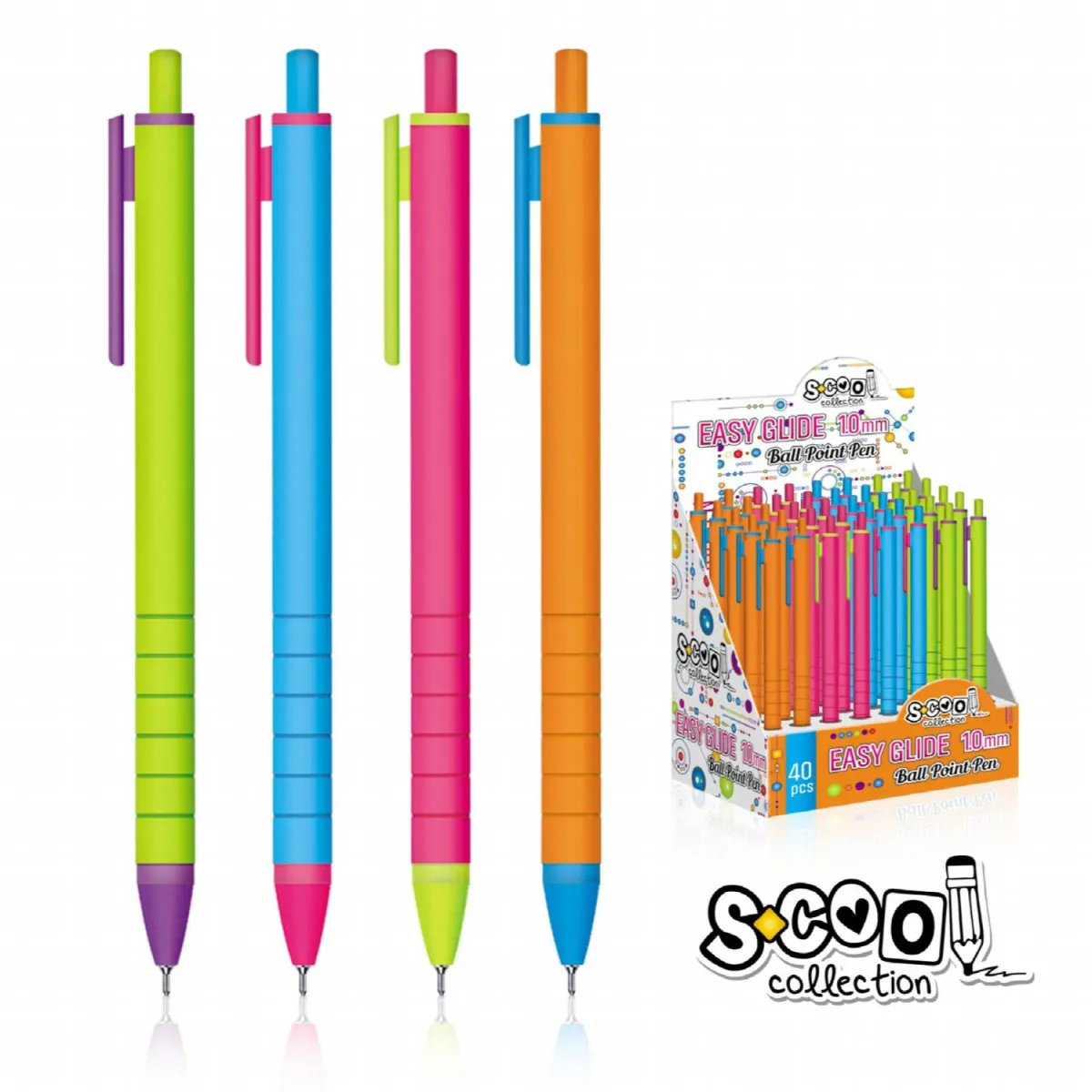 S-COOL Hemijska olovka Easy glide SC329, set 1/40