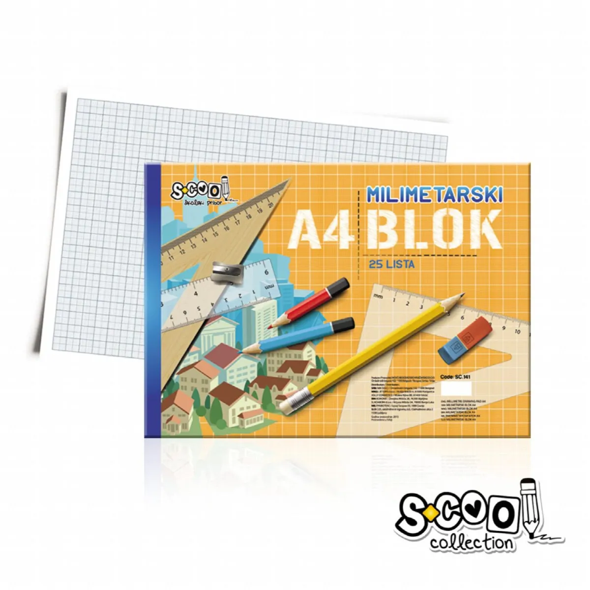 S-COOL Milimetarski blok A4 sc141