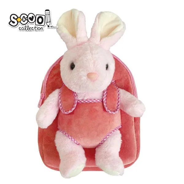 S-COOL Ranac za vrtić predškolsko Baby animals Zeka roze SC2336