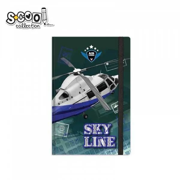 S-COOL Sveska Sky line, premium tvrdi povez, A6 linije SC1817