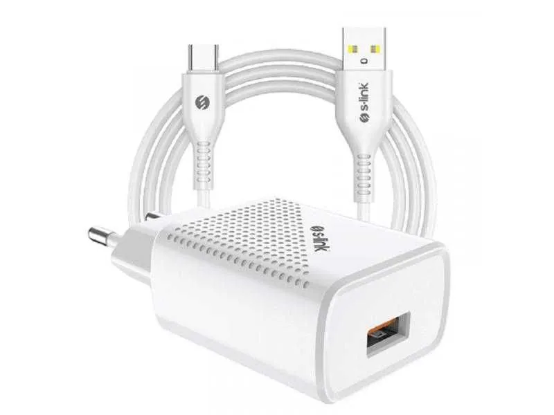 S-LINK Punjač za telefon Type C SL-EC40T/ bela