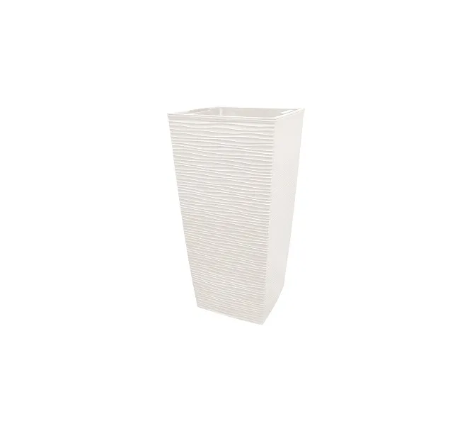 Saksija finesa 36x36xh70cm cm bela