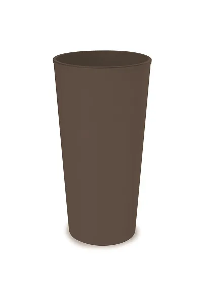 Saksija melrose glamour okr. vis. 30x57h moka