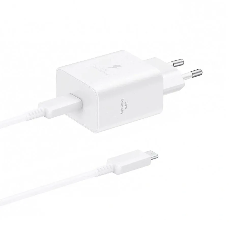 SAMSUNG 45W brzi punjač + kabl Type-C ( EP-T4511 )/ bela
