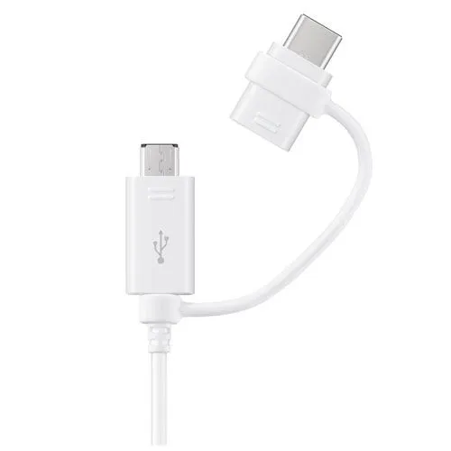 SAMSUNG Kabl Micro Usb sa Tip C adapterom, bela