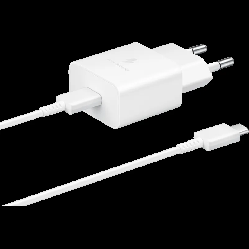 Samsung kućni punjač 15W Type C sa kablom beli (EP-T1510-XWE)