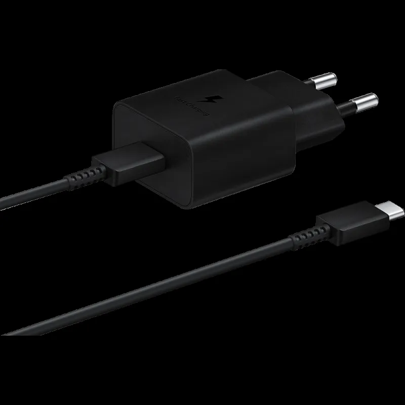 Samsung kućni punjač 15W Type C sa kablom crni (EP-T1510-XBE)