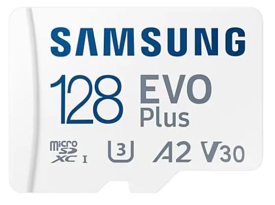 SAMSUNG MicroSDXC 128GB 2024/ EVO Plus/ U3/ V30/ A2/ Read : up to 160MB/s
