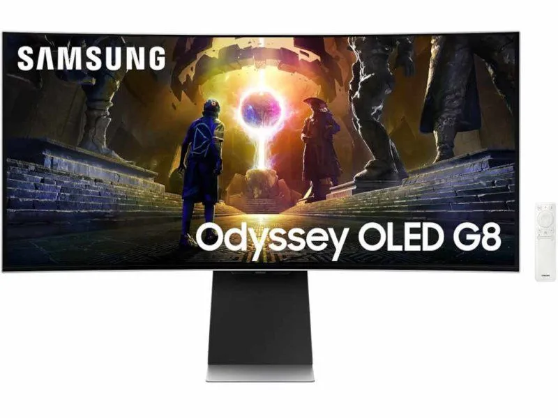 SAMSUNG Monitor LS34DG850SUXDU 34/OLED/21:9/zakrivljen/3440x1440/175Hz/0/03ms GtG/HDMI/DP/USB/crna