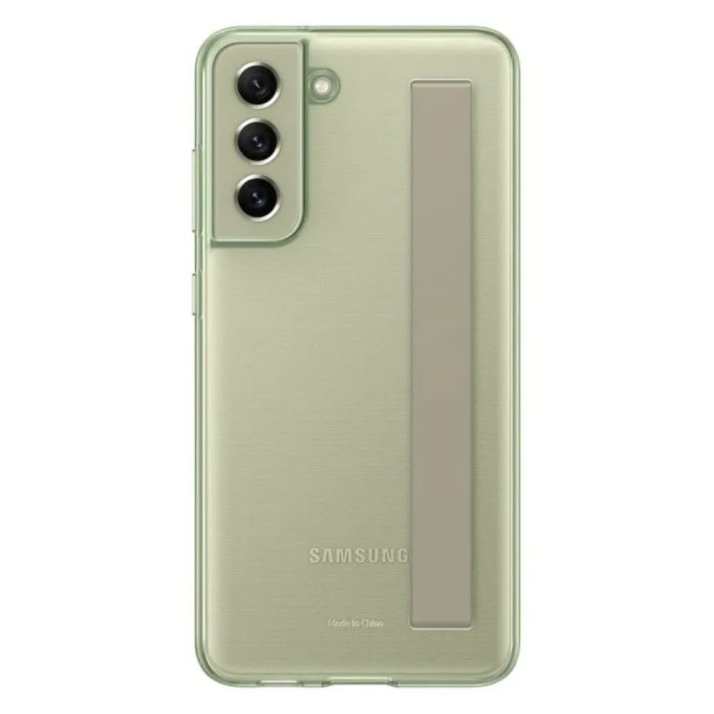 SAMSUNG Silikonska maska za S21 FE strap/ zelena