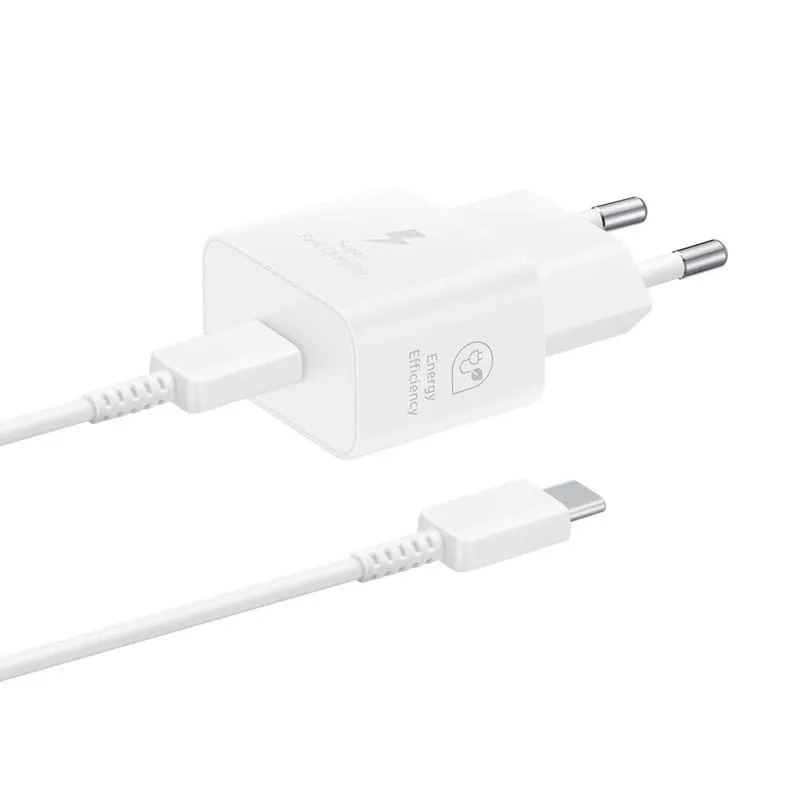 SAMSUNG Super Fast Kućni punjač EP-T2510X-WEGEU, PD 25W Type C, bela