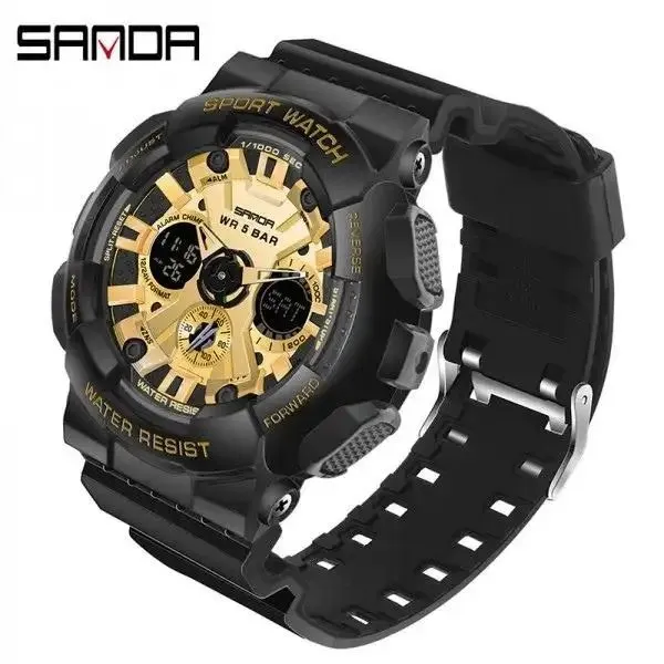 SANDA Muški ručni sat 6033 black gold