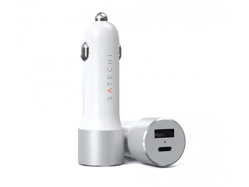 SATECHI Auto punjač 72W Type-C PD, srebrna