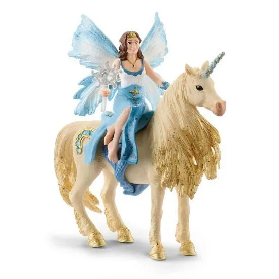 SCHLEICH Eyela jaše na zlatnom jednorogu
