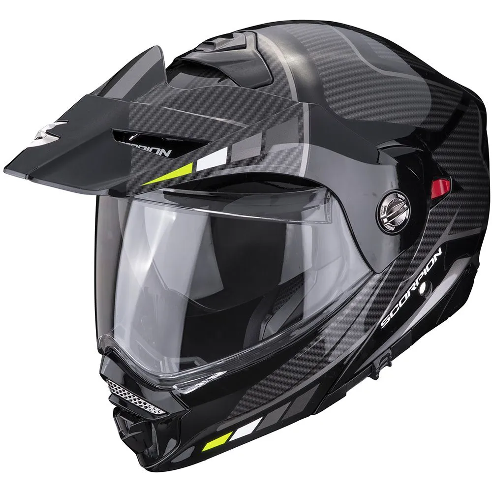 SCORPION Adx-2 camino black silver neon yellow kaciga