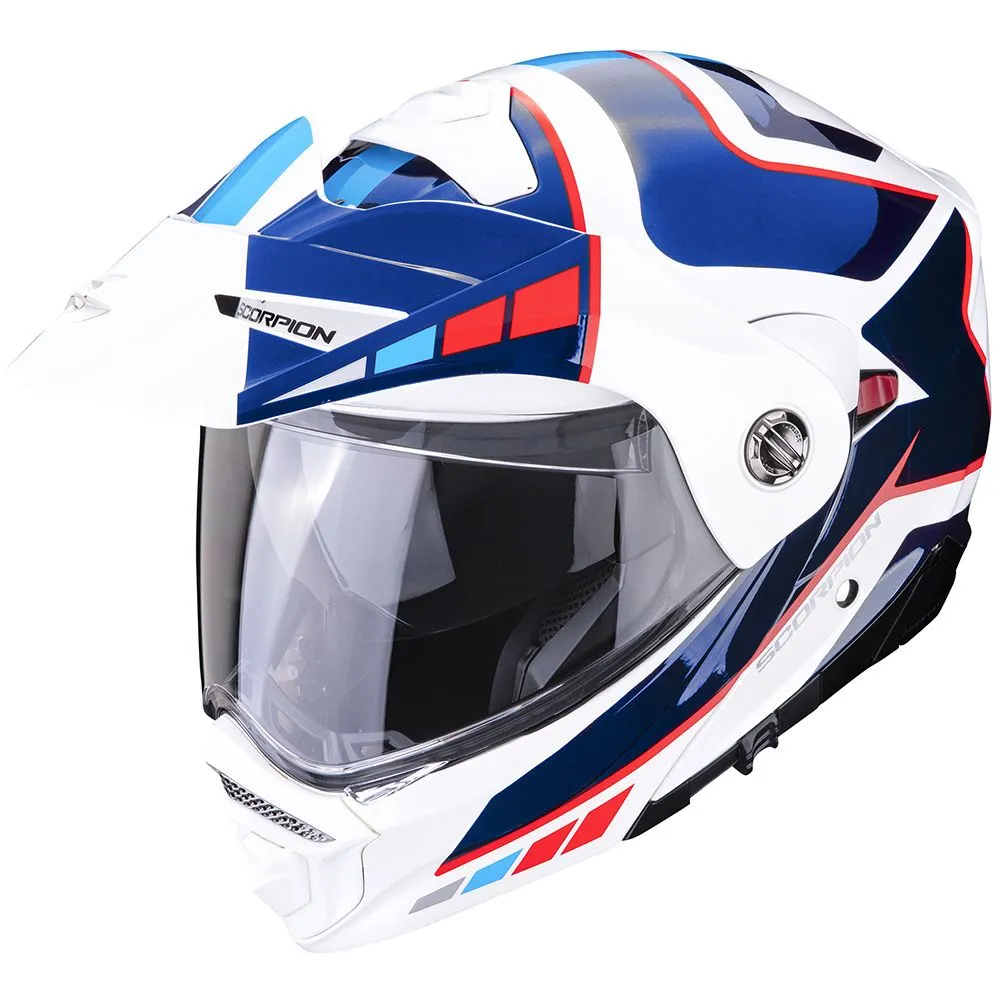 SCORPION Adx-2 camino pearl white blue red kaciga