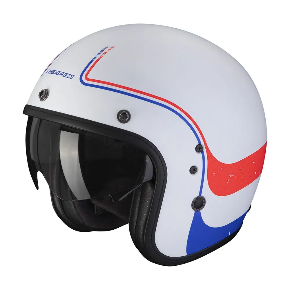 SCORPION Belfast evo soul matt white-blue-red