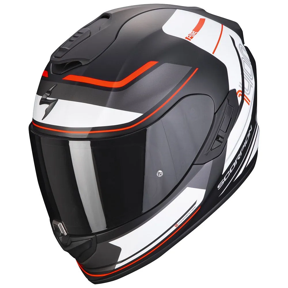 SCORPION Exo-1400 evo air vittoria matt black white