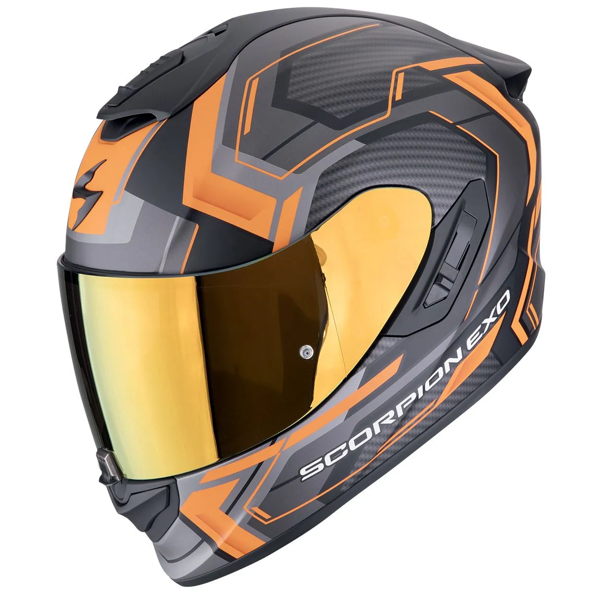SCORPION Exo-1400 evo ii air linart matt black-orange kaciga