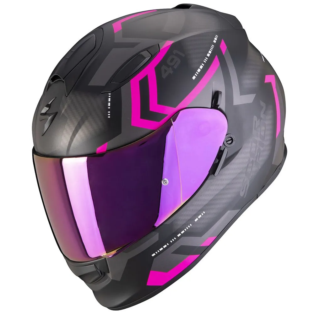 SCORPION Exo-491 spin matt black pink kaciga