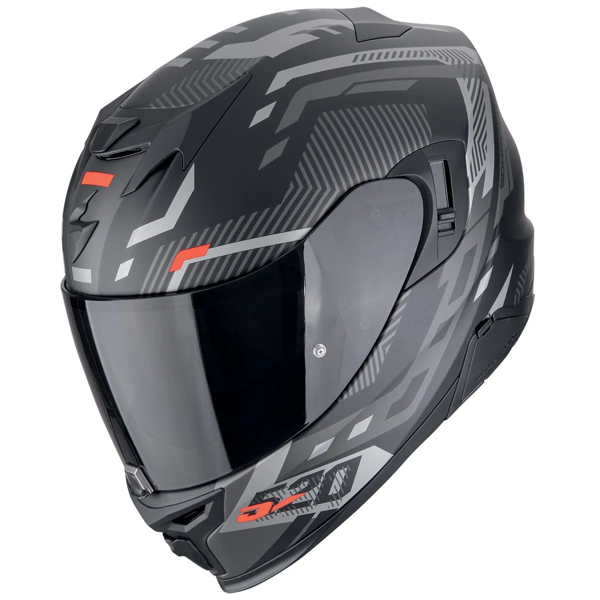 SCORPION Exo-520 evo air ranka matt black-silver-red