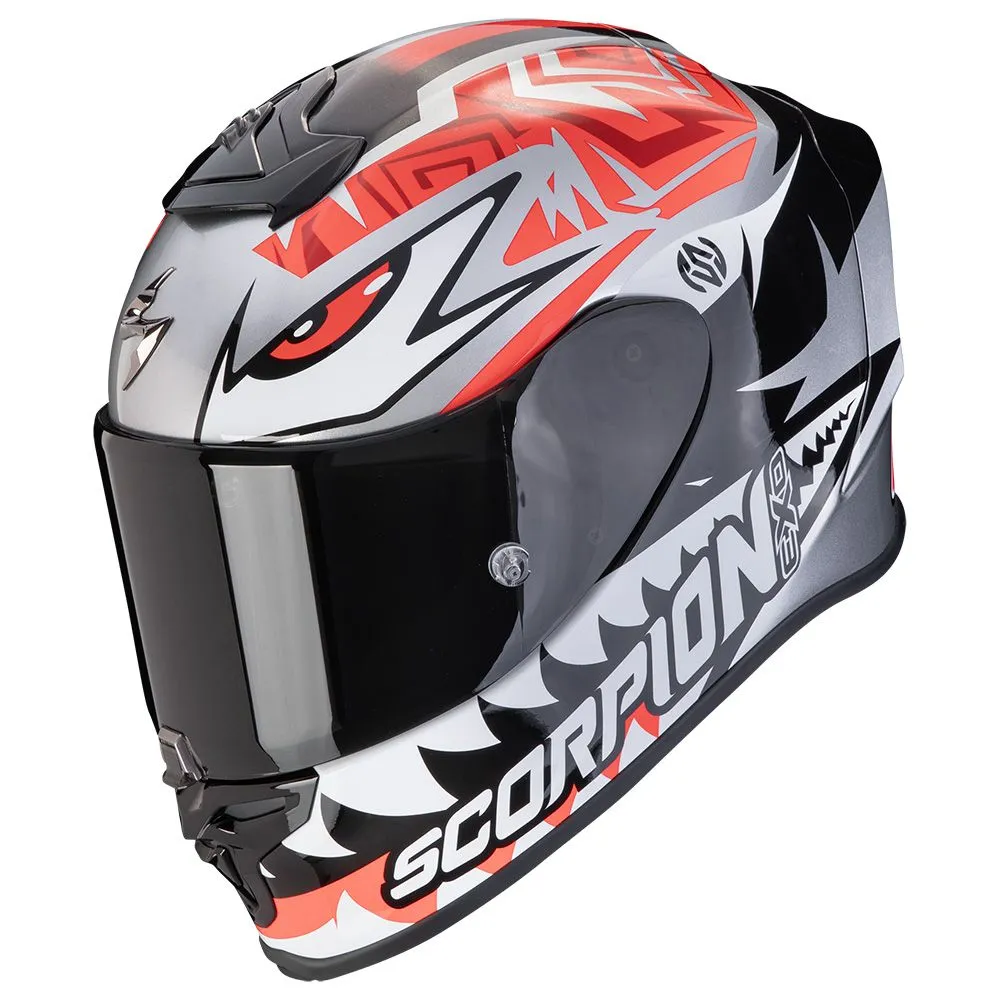 SCORPION Exo-r1 evo air zaccone replica silver-black-red
