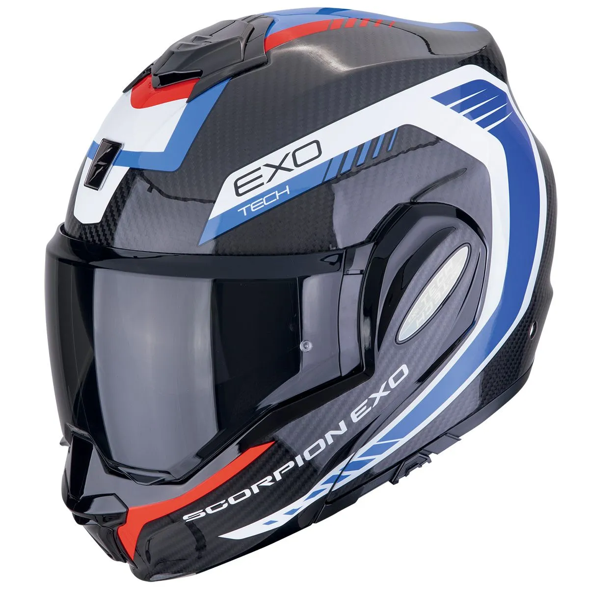SCORPION Exo-tech evo carbon cosy black-blue-red kaciga