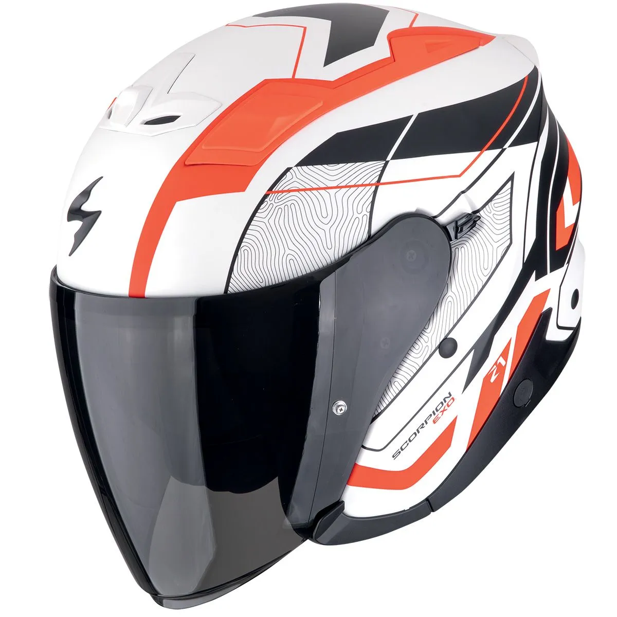 SCORPION Exo-z1 vue matt white red black